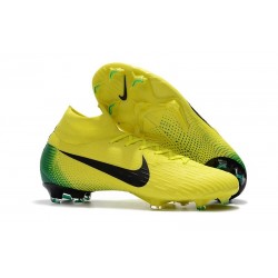 Scarpe Da Calcio Nike Mercurial Superfly VI 360 Elite FG - Uomo Nero Giallo