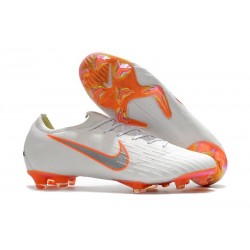 Scarpe da Calcio Nike Mercurial Vapor XII 360 Elite FG Bianco Grigio Metalli Arancione Total