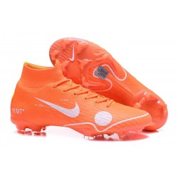 Scarpe Da Calcio Nike Mercurial Superfly VI 360 Elite FG - Uomo Off-White For Nike Arancione Bianco Blu Giallo
