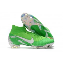 Scarpe Da Calcio Nike Mercurial Superfly VI 360 Elite FG - Uomo Argento Verde