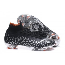 Scarpe Da Calcio Nike Mercurial Superfly VI 360 Elite FG - Uomo CR7 Nero Argento