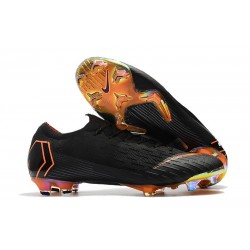 Scarpe da Calcio Nike Mercurial Vapor XII 360 Elite FG Nero Arancione Bianco