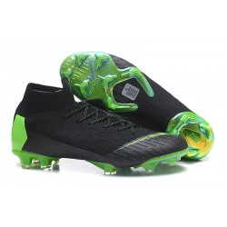2018 Scarpe Da Calcio Uomo Nike Mercurial Superfly VI 360 Elite FG - Nero Verde