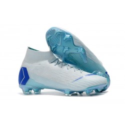 Nuove Scarpe Da Calcio Nike Mercurial Superfly VI 360 Elite FG - Azzurro