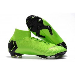 2018 Scarpe Da Calcio Uomo Nike Mercurial Superfly VI 360 Elite FG - Verde Nero