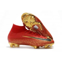 Scarpa Da Calcio Nike Mercurial Superfly VI 360 Elite FG - Oro Nero Rosso