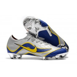 Scarpe da Calcio Nike Mercurial Vapor XII 360 Elite FG Argento Blu Giallo