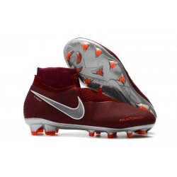 Scarpe da Calcio Nike Phantom Vision Elite DF FG Vino Rosso