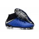 Nuovo Nike Hypervenom Phantom III DF FG Scarpa Calcio Blu Nero Argento
