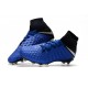 Nuovo Nike Hypervenom Phantom III DF FG Scarpa Calcio Blu Nero Argento