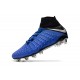 Nuovo Nike Hypervenom Phantom III DF FG Scarpa Calcio Blu Nero Argento