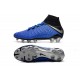 Nuovo Nike Hypervenom Phantom III DF FG Scarpa Calcio Blu Nero Argento