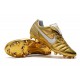 Scarpe Da Calcio Nike Tiempo Legend VII 10R Elite FG Oro Bianco