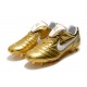 Scarpe Da Calcio Nike Tiempo Legend VII 10R Elite FG Oro Bianco