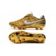 Scarpe Da Calcio Nike Tiempo Legend VII 10R Elite FG Oro Bianco