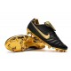 Scarpe Da Calcio Nike Tiempo Legend VII 10R Elite FG Nero Oro Metallico