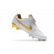 Scarpe Da Calcio Nike Tiempo Legend VII 10R Elite FG Bianco Oro
