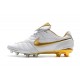 Scarpe Da Calcio Nike Tiempo Legend VII 10R Elite FG Bianco Oro