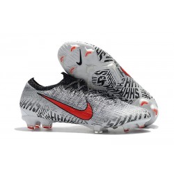 Nuove Scarpe Da Calcio Neymar Nike Mercurial Vapor XII 360 Elite FG Bianco Rosso Nero