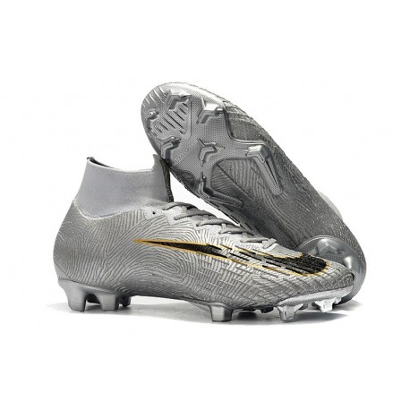 Nike Nuovo Scarpa Mercurial Superfly VI 360 Elite FG Argento Nero