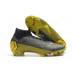 Nike Nuovo Scarpa Mercurial Superfly VI 360 Elite FG Grigio Giallo