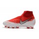 Scarpe da Calcio Nike Phantom Vision Elite DF FG Rosso Bianco Argento