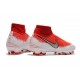 Scarpe da Calcio Nike Phantom Vision Elite DF FG Rosso Bianco Argento