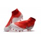 Scarpe da Calcio Nike Phantom Vision Elite DF FG Rosso Bianco Argento