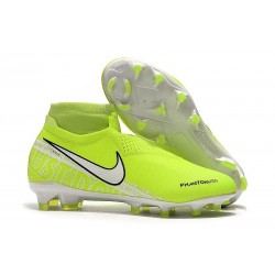 Nike Phantom VSN Elite DF FG Nuovo Scarpa Volt Bianco