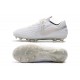 Scarpe Nuovo Nike Tiempo Legend 8 Elite FG Bianco Puro Platino Grigio