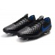 Scarpe Nuovo Nike Tiempo Legend 8 Elite FG Nero Blu