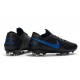 Scarpe Nuovo Nike Tiempo Legend 8 Elite FG Nero Blu