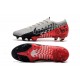 Scarpe Neymar Nike Mercurial Vapor XIII Elite FG Cromo Nero Rosso Orbita Platino