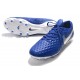 Scarpe Nuovo Nike Tiempo Legend 8 Elite FG Blu Bianco