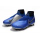 Scarpe da Calcio Nike Phantom Vision Elite DF FG Blu Racer Nero Argento Metallic Volt