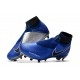 Scarpe da Calcio Nike Phantom Vision Elite DF FG Blu Racer Nero Argento Metallic Volt