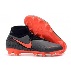 Nike Phantom VSN Elite DF FG Nuovo Scarpa Nero Rosso