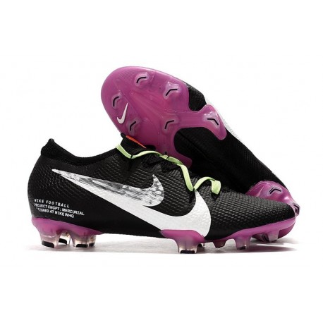Nike Mercurial Vapor 13 Elite FG Uomo Scarpa Nero Viola Bianco