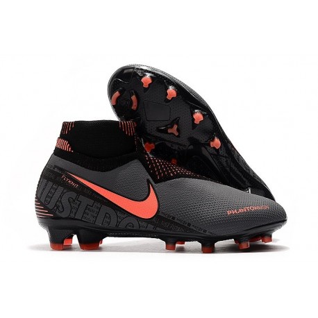 Nike Phantom VSN Elite DF FG Nuovo Scarpa Grigio Scuro /Mango Acceso /Nero