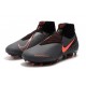 Nike Phantom VSN Elite DF FG Nuovo Scarpa Grigio Scuro /Mango Acceso /Nero
