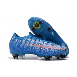 Nike Mercurial Vapor 13 Elite SG-Pro Anti-Clog Blu Rosso