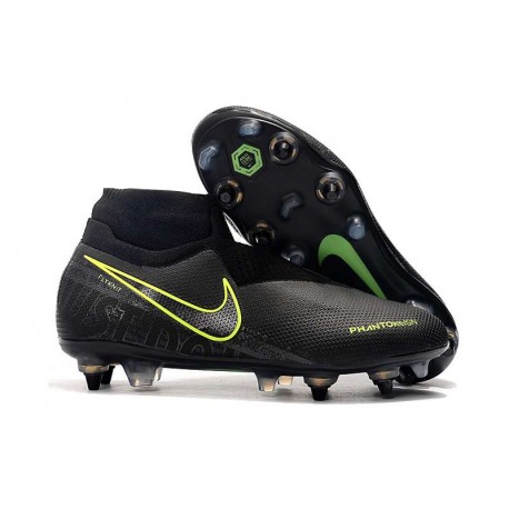 Nike Scarpa Phantom VSN Elite DF SG-Pro Anti Clog Nero Volt