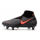 Nike Scarpa Phantom VSN Elite DF SG-Pro AC Grigio Scuro Mango Acceso Nero