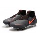 Nike Scarpa Phantom VSN Elite DF SG-Pro AC Grigio Scuro Mango Acceso Nero