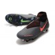 Nike Scarpa Phantom VSN Elite DF SG-Pro AC Grigio Scuro Mango Acceso Nero