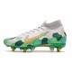 Nike Mercurial Superfly 7 Elite SG-PRO AC Mbappe Bianco Verde Or