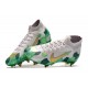 Nike Mercurial Superfly 7 Elite SG-PRO AC Mbappe Bianco Verde Or