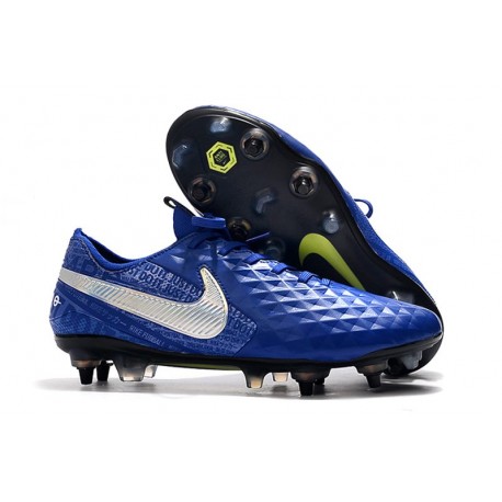 Nike Scarpa Tiempo Legend 8 Elite SG-Pro AC Blu Argento