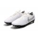 Nike Scarpa Tiempo Legend 8 Elite SG-Pro AC Bianco Platino Grigio Lupo