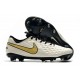 Scarpe Nuovo Nike Tiempo Legend 8 Elite FG Bianco Oro